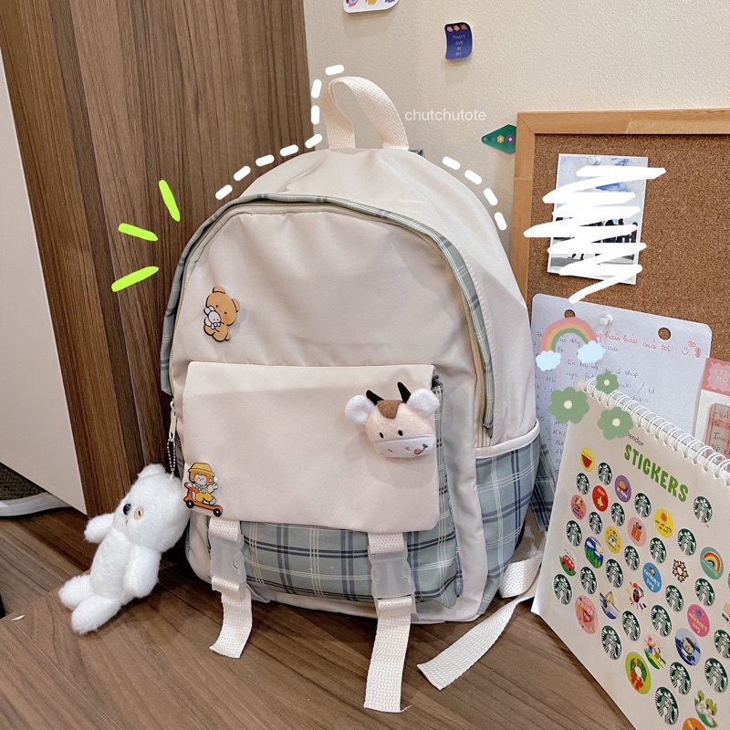 BL199-200-201/Balo đi học đi chơi ulzzang đẹp rẻ thời trang đựng laptop chất vải đẹp - chutchutote