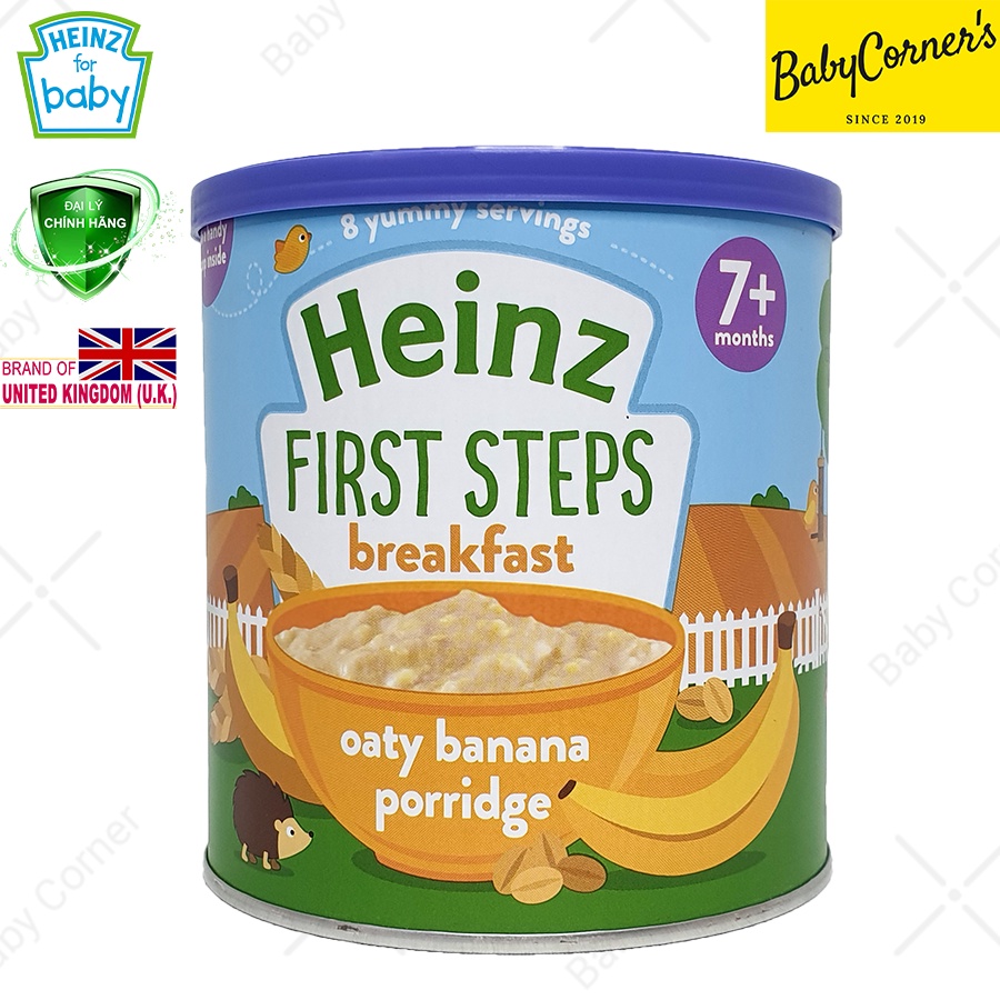 Bột Ăn Dặm Heinz Vị Yến Mạch Chuối Cho Bé 7M+ Hộp 200g