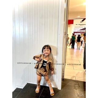 set khoác gucci +quần bé gái