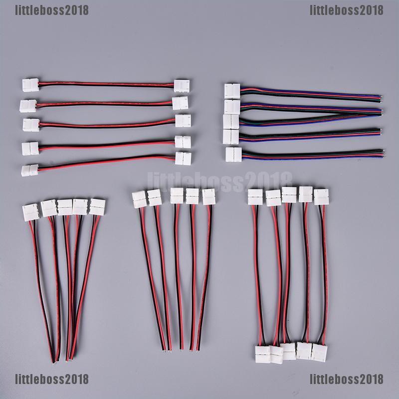 [LIB] 5Pcs led connector with cable for smd led 5050/5630/3528 rgb strip light [OL]