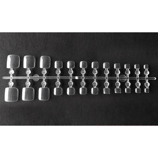 Vỉ 24 móng chân giả màu trong suốt