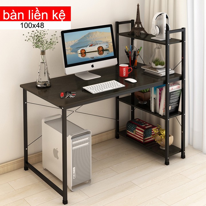 Bàn làm việc liền kệ sách