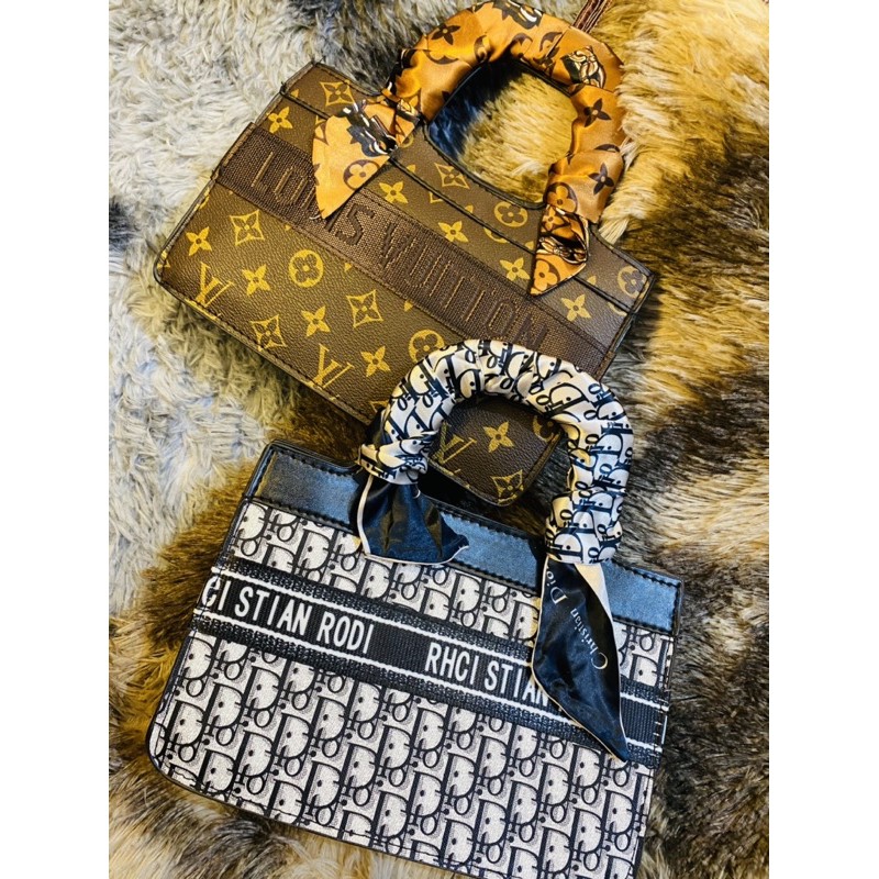 Túi Xách Nữ Khăn Lụa Quấn Quai Sang Chảnh(Có Dây Đeo Chéo)