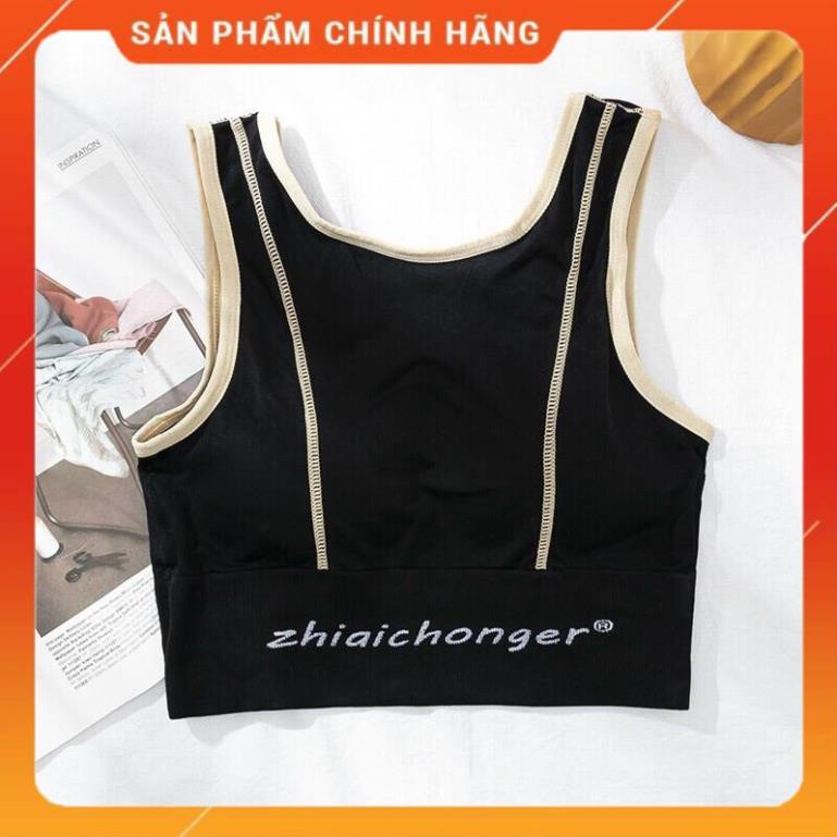 Áo Bra Ba Lỗ Viền Nổi tập gym yoga thể thao crotop sẵn đệm ngực hàng đẹp 660
