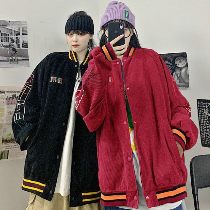 ÁO KHOÁC KAKI NHUNG GÂN Thêu EOHFFU (M2840 - Kèm Ảnh Thật) (Tino Shop) | BigBuy360 - bigbuy360.vn