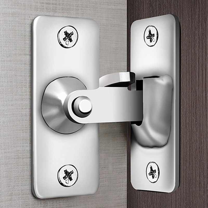 Bộ Khóa Cửa Trượt Bằng Thép Không Gỉ Trang Trí Phòng Tắm