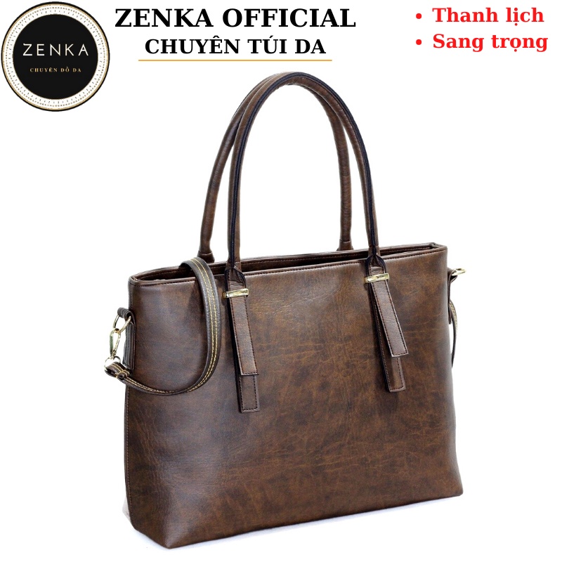 Túi xách nữ công sở cỡ lớn Zenka đựng vừa laptop
