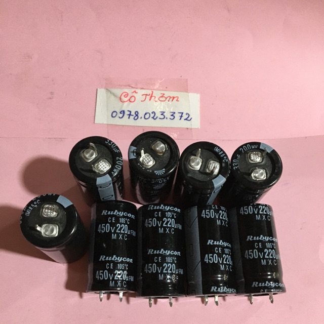 ( 10 chiếc) tụ 220uf-450 v