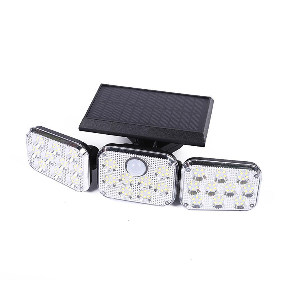 YIYU Đèn Led 3 Đầu Sử Dụng Năng Lượng Mặt Trời Chống Thấm Nước Góc Rộng Mạnh Cho Sân Vườn