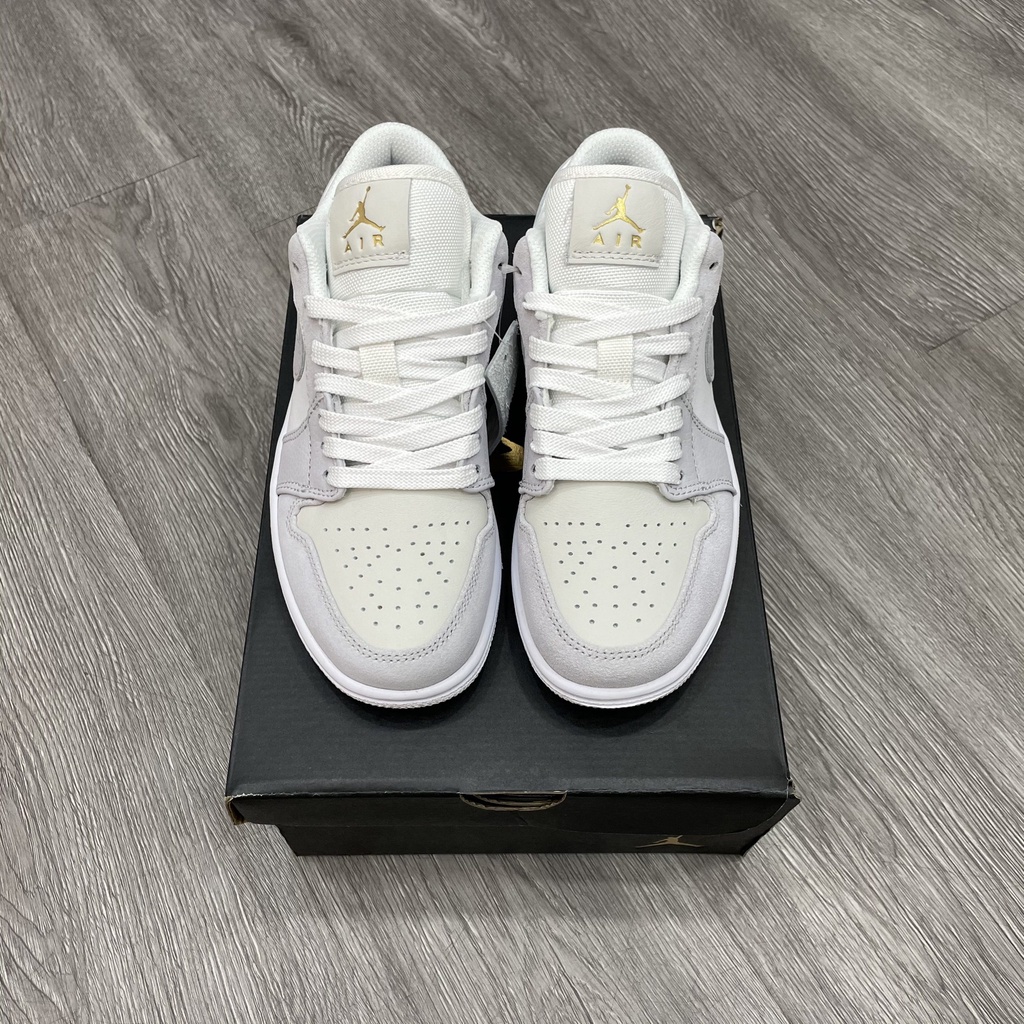 Giày Jordan Paris JD1 Cổ Thấp Gót Xanh, Giày Jordan 1 Low Thấp Cổ Nam Nữ bản đẹp 2022