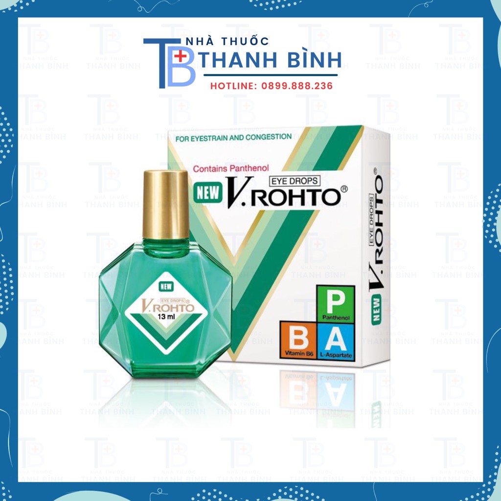 Nước Nhỏ Mắt V.ROHTO NEW Giúp Chống Mỏi Mắt