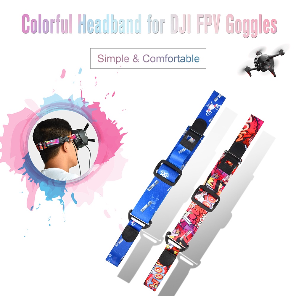 Dây Đeo Pin Nhiều Màu Có Thể Điều Chỉnh Cho Kính Thực Tế Ảo DJI FPV Googles V2