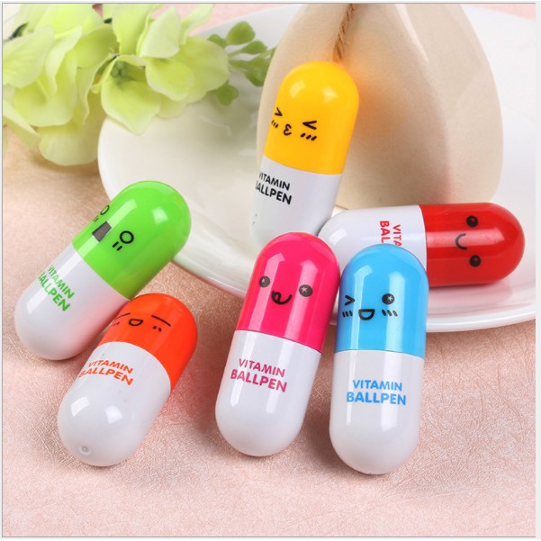 Bút bi viên thuốc vitamin, bút bi rút gọn, bút bi sáng tạo