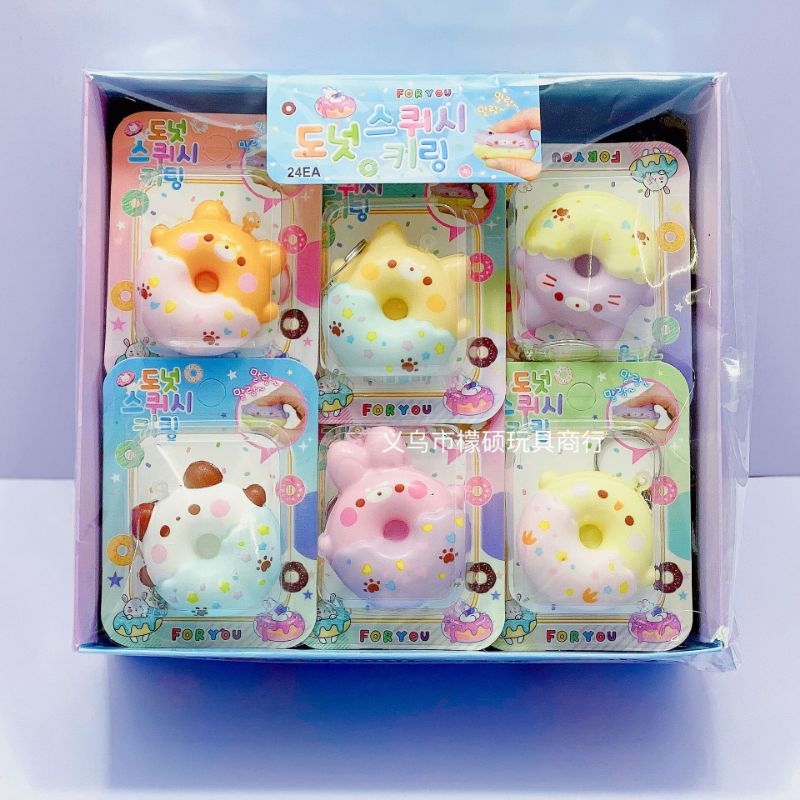 squishy donut kèm hộp chính hãng