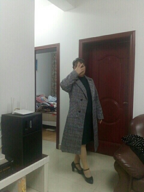 Áo dạ dáng dài sọc caro hàng nhập khẩu quảng châu