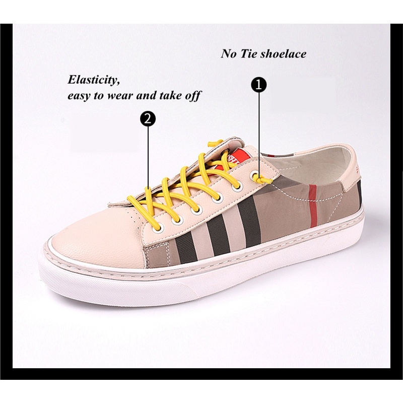 1 Cặp Dây Giày Co Giãn Không Cần Buộc Thời Trang Tiện Lợi