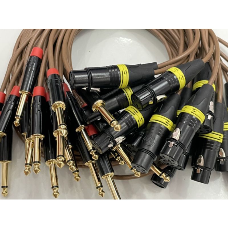 Dây canon cái ra 6ly dây bãi jack chân đồng