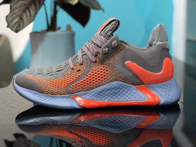 [ Full Box ] - Giày Thể Thao Nam Adidas Aphabounce Bản Mới Nhất 2020 - Phiên Bản Xám Cam | BigBuy360 - bigbuy360.vn