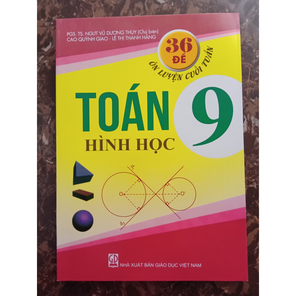 Sách - Combo 36 Đề ôn luyện cuối tuần Toán 9 Hình học - Đại Số (2 quyển)