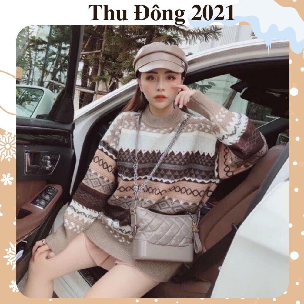 Áo len nữ, áo thổ cẩm len chất bao đẹp hàng cao cấp loại 1 mặc rất ấm form chuẩn dùng mix chân váy hay jean đều xinh | BigBuy360 - bigbuy360.vn