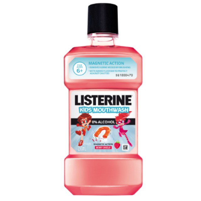 Nước súc miệng Listerine Kids dành riênh cho trẻ trên 6 tuổi 250ml