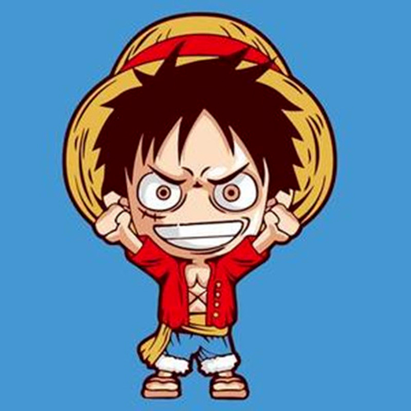 Bộ Tranh Đính Đá 5d Họa Tiết Hoạt Hình One Piece Luffy Dễ Thương Độc Đáo Kích Thước 30x30cm / 40x30cm