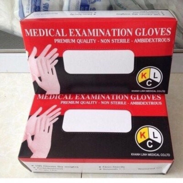 Găng tay cao su y tế topcare glove  hộp size XS, S, M,L
