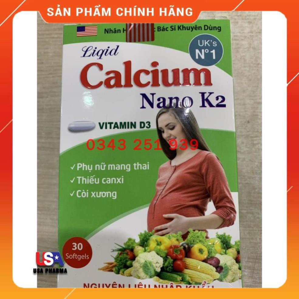 [Viên uống] Liquid Calcium nano K2 bổ sung canxi và vitamin D3 trong cơ thể