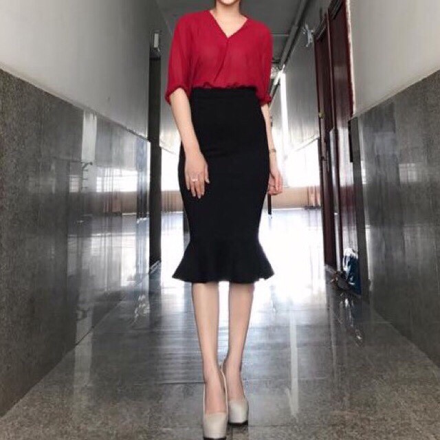 (Có size đại eo 95cm) CHÂN VÁY ĐUÔI CÁ SIZE ĐẠI - CHÂN VÁY ĐUÔI CÁ NỮ THUN ĐẸP - CHÂN VÁY ĐUÔI CÁ BIG SIZE | BigBuy360 - bigbuy360.vn