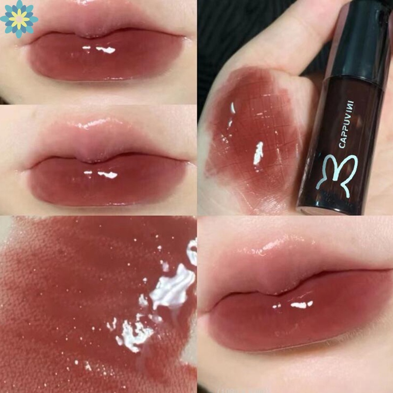 Son Môi Dưỡng Ẩm Chống Thấm Nước 9 Màu Đen Thiết Kế Thỏ Chushu YD