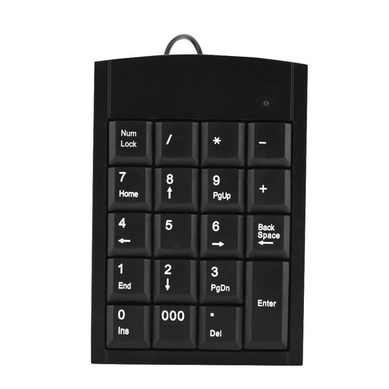 Portable Mini USB Numeric Keypad Number Keyboard for Laptop