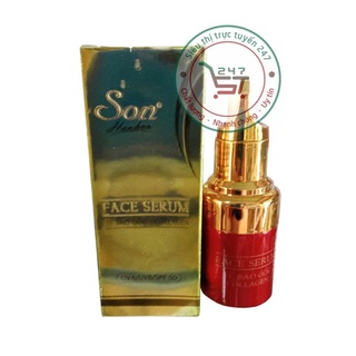 Serum dưỡng Trắng da mặt dưỡng Ẩm ngừa Lão hóa mờ Thâm Se khít lỗ chân lông SON nhau thai cừu collagen 20g (Vàng)