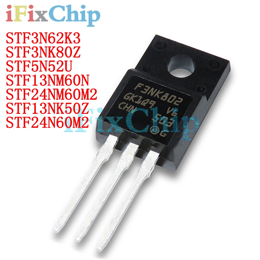 10 Chiếc Mới 24NM60 13NM60 STF3N62K3 STF3NK80Z STF5N52U STF13NM60N STF24NM60M2 O-220F STF13NK50Z STF