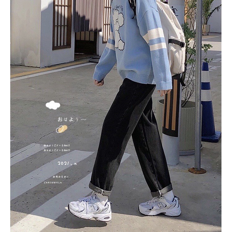 [Mã  NHUNNHUG9 giảm 5k đơn 100k] Quần jeans BAGGY NỮ, jean bò ống suông, rộng style HÀN QUỐC HOT HIT 2021 | BigBuy360 - bigbuy360.vn