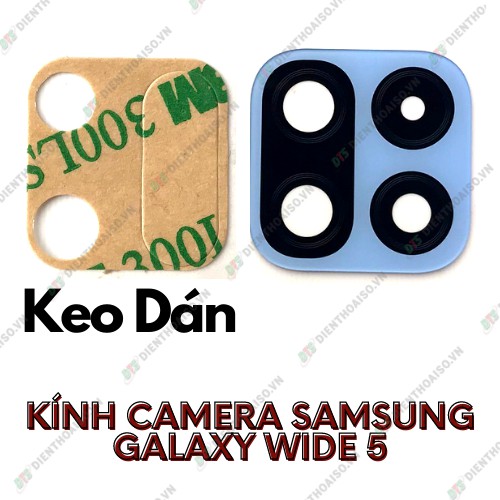 Kính camera samsung wide 5 kèm keo dán