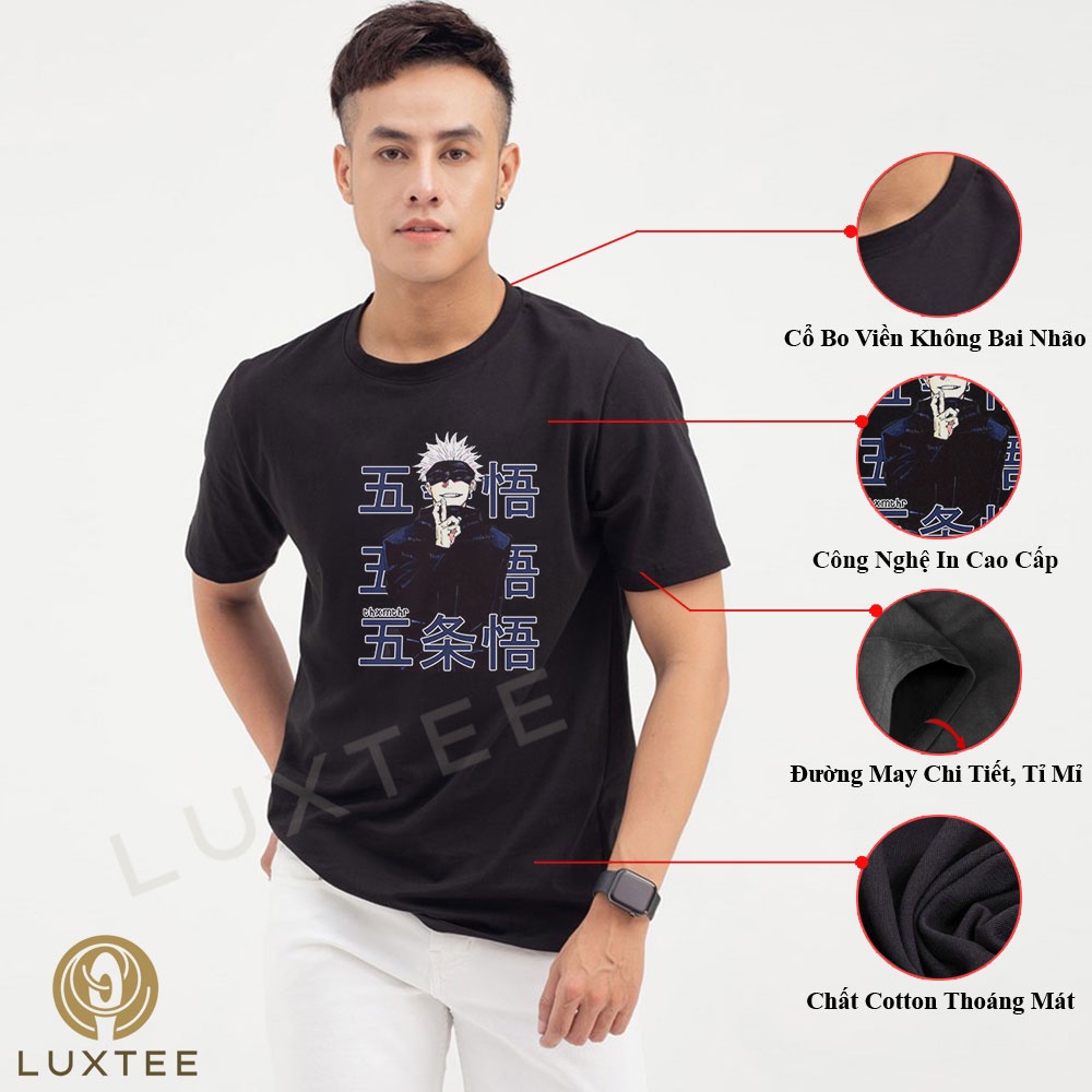 Áo Thun Tay Lỡ Jujutsu Kaisen, Áo Phông  In Hình Hoạt Hình Cho Nam Nữ, Satoru Gojo Anime Manga Cực Ngầu