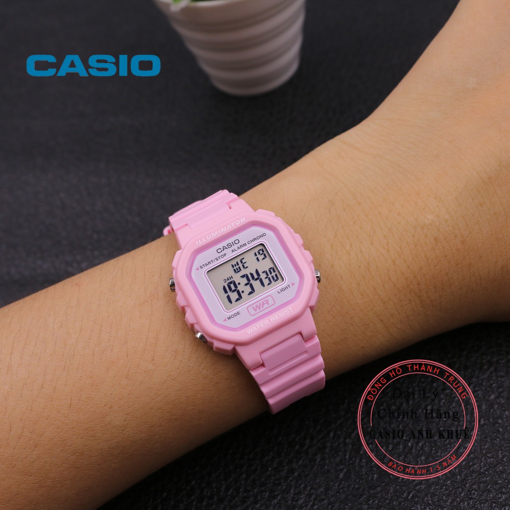 [Mã FARSBR243 giảm 15% đơn 249K] Đồng hồ điện tử nữ Casio LA-20WH-4A1DF dây nhựa