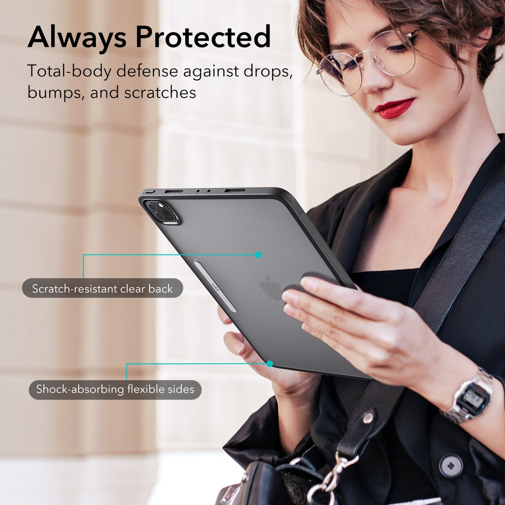 ESR Ốp Máy Tính Bảng Hybrid Gập Ba Khúc Có Khóa Cài Nam Châm Cho iPad 10th Generation  / iPad Pro 11  / iPad Pro 12.9