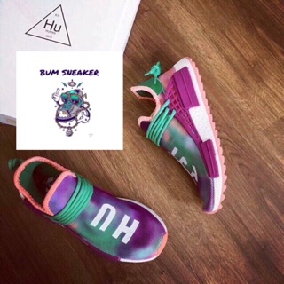 Sneaker Human Race tím dây xanh v2
