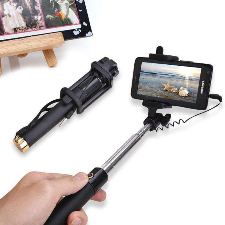 (SỈ LẺ GIÁ RẺ) (selfie stick) Gậy Chụp Hình Xi Sắt Dáng Đẹp Dài 80 cm Chắc Chắn Kết Nối Jack 3.5mm (HÀNG TỐT)