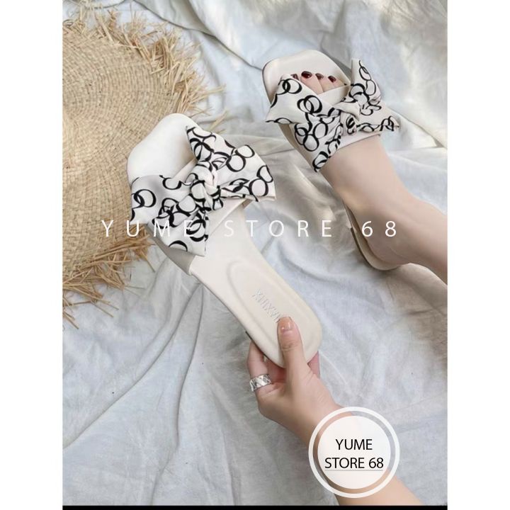 Dép Lê Bệt Đế Bằng quai bản Dior xinh xắn siêu hot yumi 68