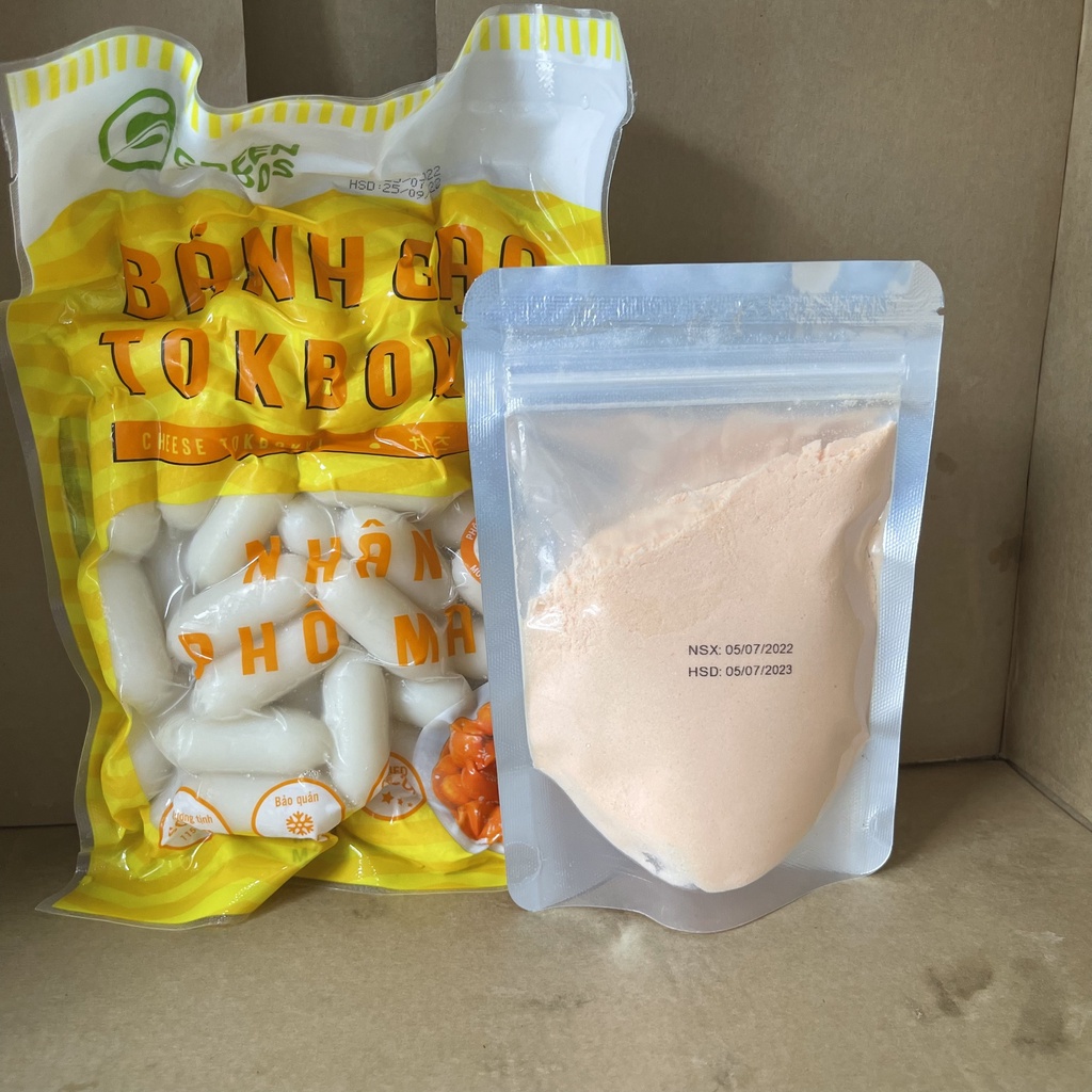 500g Bánh Gạo Nhân Phô Mai & 100g Bột Phô Mai Tornado Hàn Quốc