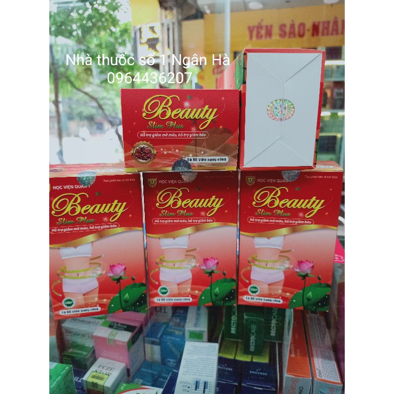 Chính hãng BEAUTY SLIM PLUS HVQY - Hỗ trợ giảm mỡ máu, hỗ trợ giảm béo