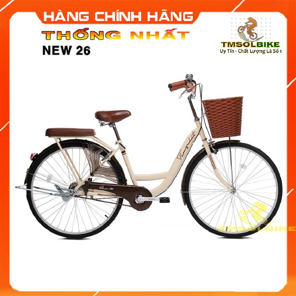 Xe Đạp Mini Nữ Phong Cách Trẻ Trung Năng Động Chính Hãng Thống Nhất Bánh 24 26inch