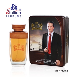 Nước hoa nam Sellion 3553 hộp thiếc nâu