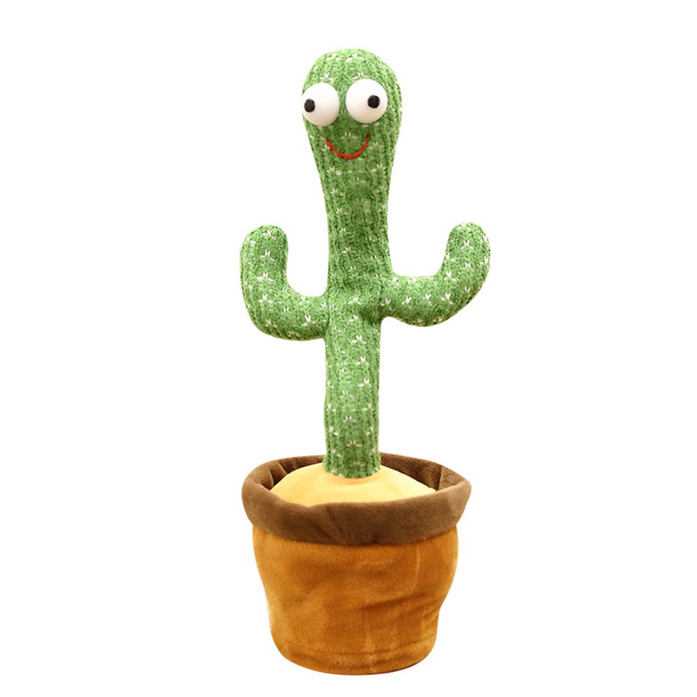 Giá thấp nhất❀Điện tử Lắc theo bài hát Dancing Cactus Plush Toy sang trọng dễ thương Khiêu vũ Đồ chơi giáo dục mầm non c