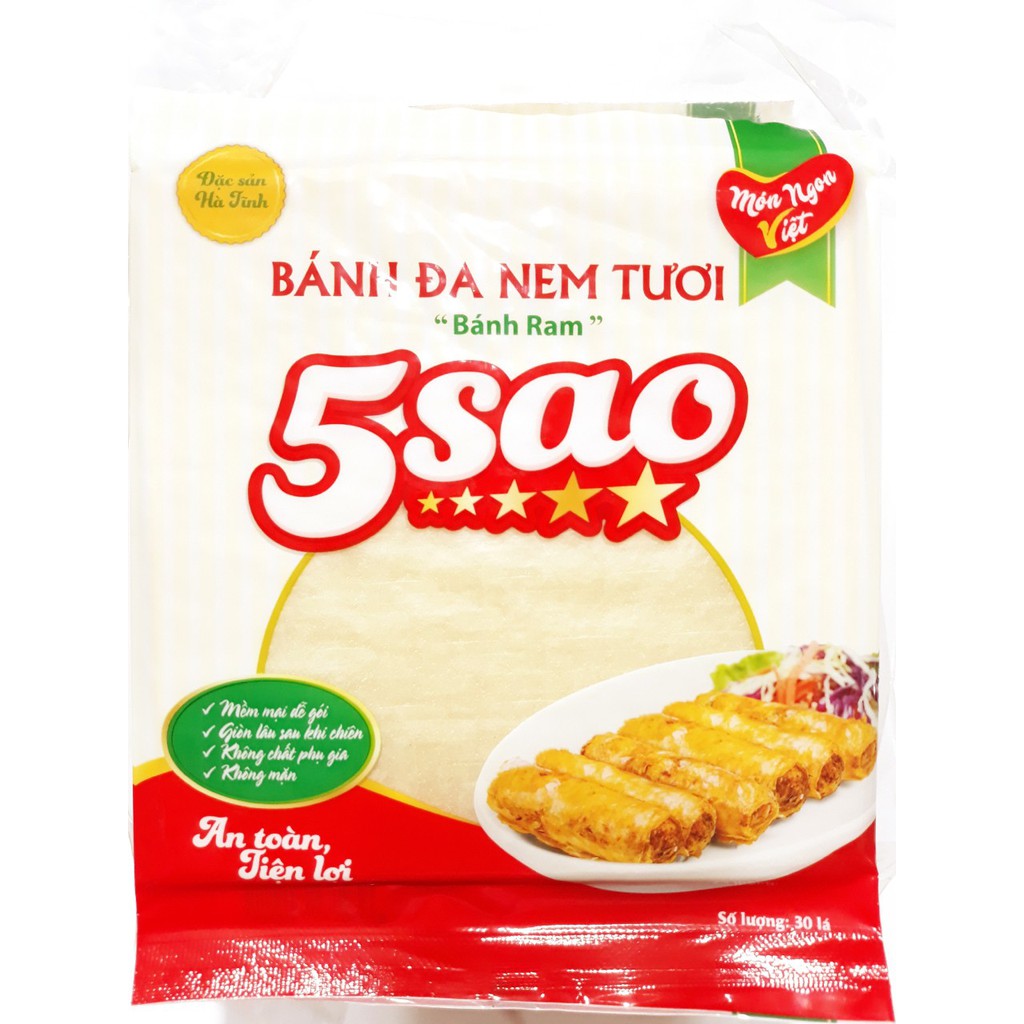 Bánh Đa Nem Tươi 5 Sao 30 Lá Bánh Ram Đặc Sản Hà Tĩnh