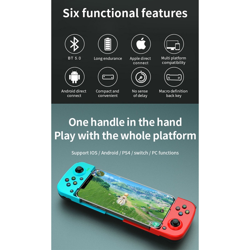 Tay Cầm Chơi Game Không Dây BT 5.0 Cho Điện Thoại Android IOS