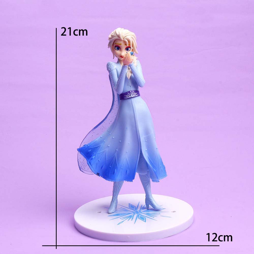 Mô Hình Nhân Vật Công Chúa Elsa Trong Phim Hoạt Hình Frozen Bằng Pvc Kích Thước 21cm