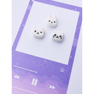 Charm gấu mèo thỏ trắng